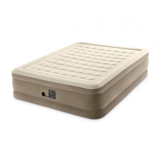 Надуваем матрак 152х203х46см с вградена помпа INTEX Ultra Plush Надуваем матрак 152х203х46см с вградена помпа INTEX Ultra Plush