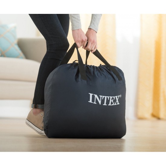 Надуваем матрак 152х203х46см с вградена помпа INTEX Ultra Plush Надуваем матрак 152х203х46см с вградена помпа INTEX Ultra Plush