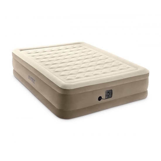Надуваем матрак 152х203х46см с вградена помпа INTEX Ultra Plush Надуваем матрак 152х203х46см с вградена помпа INTEX Ultra Plush