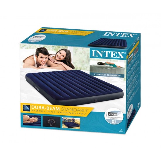 Надуваем матрак 183х203х25см INTEX Classic Downy Надуваем матрак 183х203х25см INTEX Classic Downy