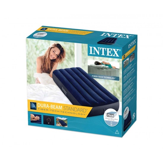 Надуваем матрак 76х191х25см INTEX Classic Downy Надуваем матрак 76х191х25см INTEX Classic Downy
