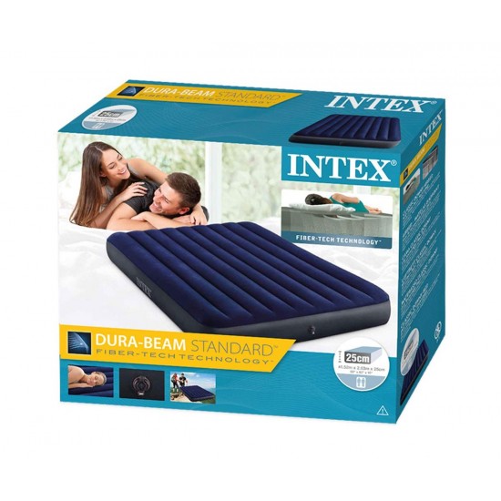 Надуваем матрак 152х203х25см INTEX Classic Downy Надуваем матрак 152х203х25см INTEX Classic Downy