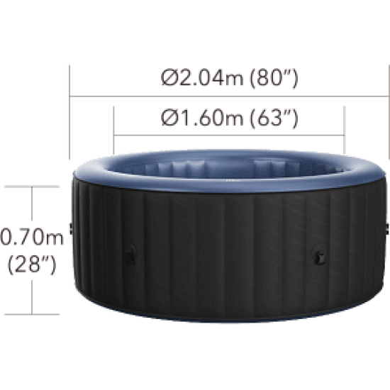 Надуваемо джакузи Bergen, 6 места, кръгло | MSPA