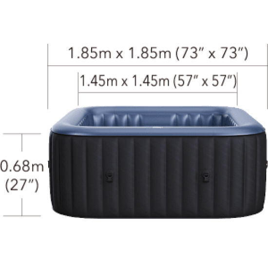 Надуваемо джакузи Tekapo, квадратно, с 6 места