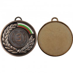 Медал MAXIMA, 6.5 см, За трето място, С трикольорна лента 00015403