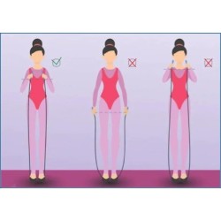 Въже за художествена гимнастика MAXIMA, 100 г, Червено 20024107