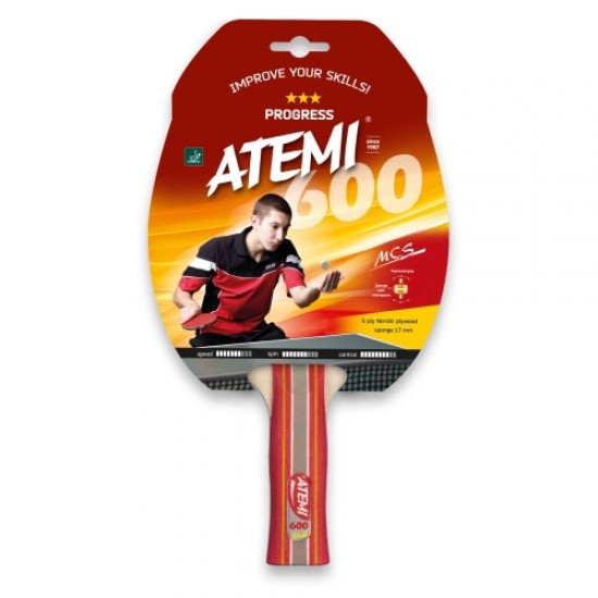 Хилка за тенис на маса ATEMI 600 ITTF 200311