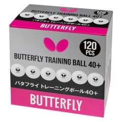 Топче за тенис на маса BUTTERFLY Training ball 40+, Бяло 200375