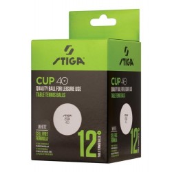 Топче за тенис на маса STIGA Cup 40+, Бяло 200379 Топче за тенис на маса STIGA Cup 40+, Бяло 200379