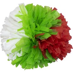 Помпон в бяло, зелено и червено MAXIMA, 100 грама 200714 Помпон в бяло, зелено и червено MAXIMA, 100 грама 200714