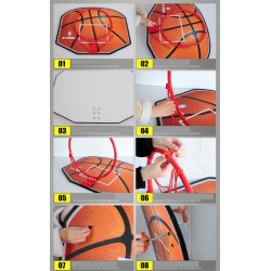 Баскетболно табло с кош MAXIMA, 80х61 см, Дизайн 4