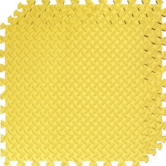 Настилка ЕVA,  4 броя в комплект, 4 жълти