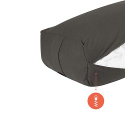 Йога възглавница Випасана MAXIMA, 62x30x20 см, Сив 30008501