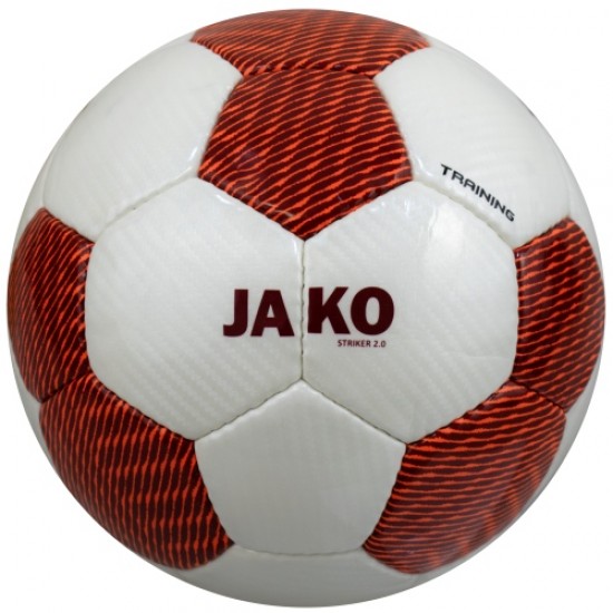 Футболна топка JAKO Striker 2.0 FIFA Basic, Размер 5, Бял с червен 360001