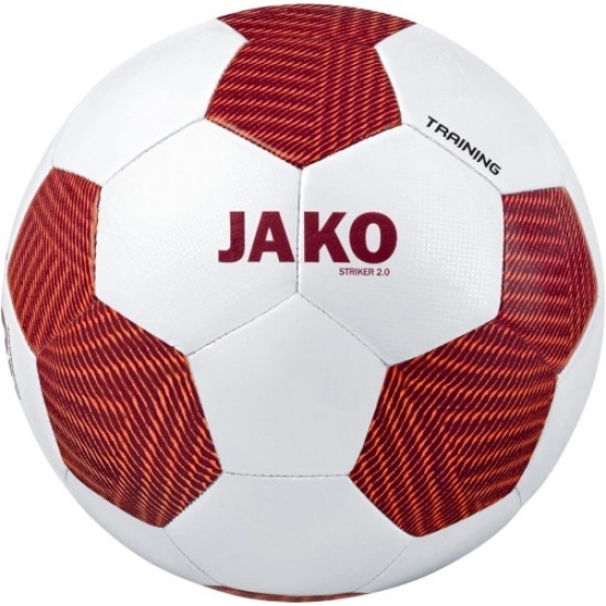 Футболна топка JAKO Striker 2.0 FIFA Basic, Размер 5, Бял с червен (360001)