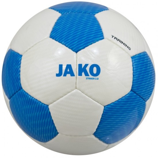 Футболна топка JAKO Striker 2.0 FIFA Basic, размер 5, бял със син 360002