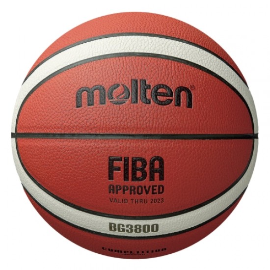 Баскетболна топка Molten B5G3800, FIBA Approved, кожена, размер 5, 360066