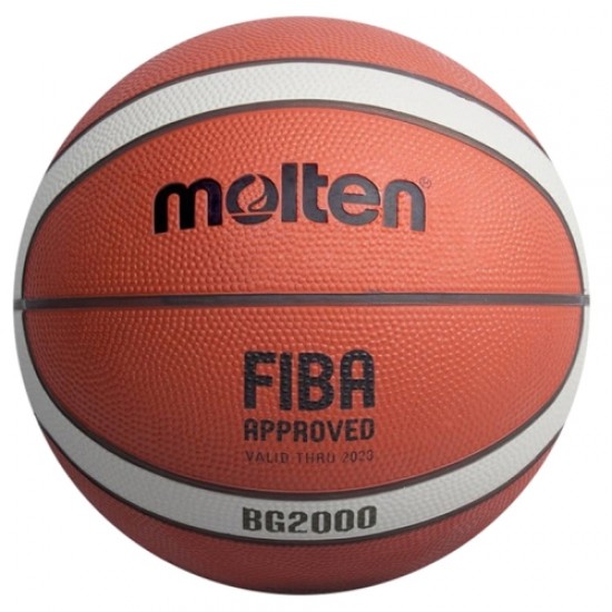 Баскетболна топка Molten B6G2000 FIBA Approved, гумена, размер 6, 360076
