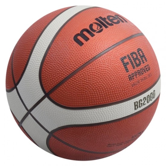 Баскетболна топка Molten B6G2000 FIBA Approved, гумена, размер 6, 360076