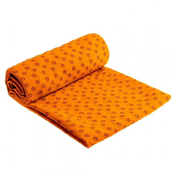 Кърпа, постелка за йога MAXIMA, 180х61 см, Оранжева 40072106