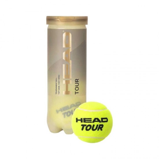 Топки за тенис на корт HEAD Tour, ITF Approved, 3 броя в кутия 450318