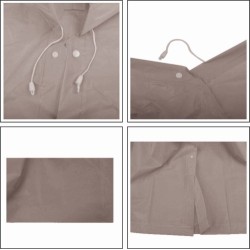 Дъждобран с ръкави и качулка MAXIMA, Син 60041005