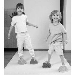 Масажна полусфера за баланс, Ф16 см, Червена 90071101