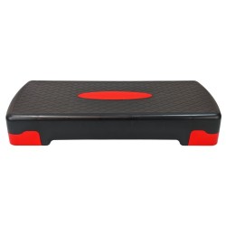 Стъпало за аеробика MAXIMA, 68 х 29 х H10 или 15 см, Черен с червен 91044001 Стъпало за аеробика MAXIMA, 68 х 29 х H10 или 15 см, Черен с червен 91044001