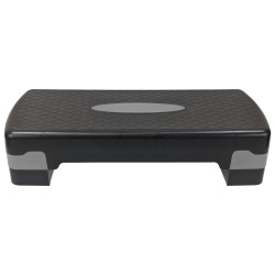 Стъпало за аеробика MAXIMA, 68 х 29 х H10 или 15 см, Черен със сив 91044002 Стъпало за аеробика MAXIMA, 68 х 29 х H10 или 15 см, Черен със сив 91044002
