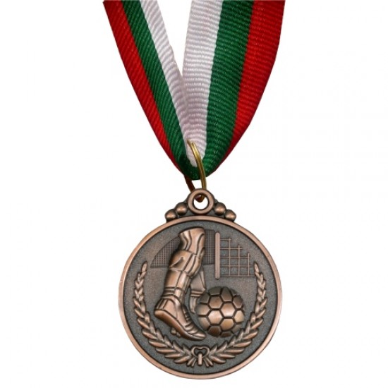 Медал за футбол MAXIMA, 5 см, С трикольорна лента, За трето място OOO15003