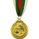 Медал за баскетбол MAXIMA, 4.5 см, С трикольорна лента, За първо място OOO15201