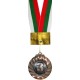 Медал с трикольорна лента MAXIMA, 6.5 см, За трето място OOO17403