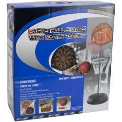 Стойка с баскетболно табло и дартс MAXIMA 300686