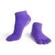 Чорапи за йога с пръсти, едноцветни