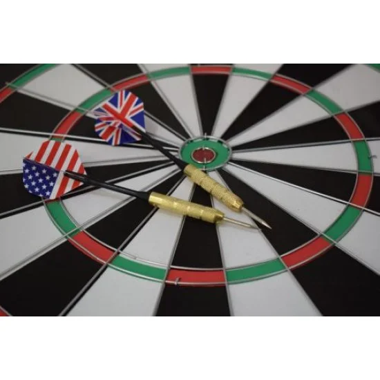 Дартс MAXIMA, 17.72 инча (45 см), С 6 стрели и метална мрежа, Двустранен 200942