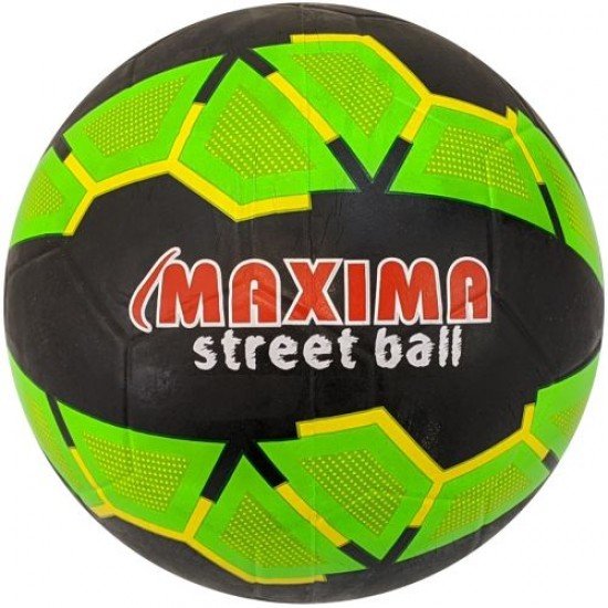 Футболна гумена топка MAXIMA Street, Размер 5 - черна