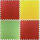 Настилка ЕVA 61х61х1,5 см 4 броя комплект - 2 броя Червен, Зелен, Жълт