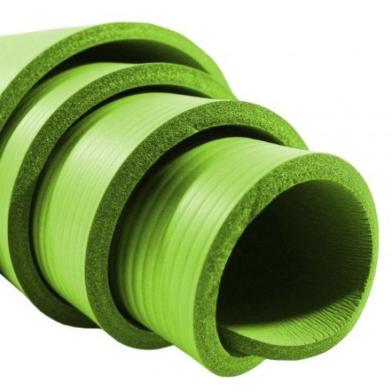 Постелка за гимнастика 175x60x1см, изработена от NBR - Зелен