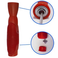 Въже за скачане MAXIMA, 2.8 м, Стоманено, Червено 20027303