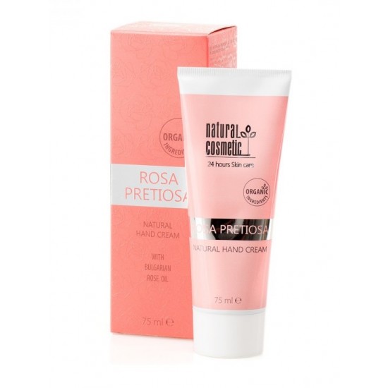 Натурален крем за ръце „Rosa Pretiosa” Natural Cosmetic, 75 мл Натурален крем за ръце „Rosa Pretiosa” Natural Cosmetic, 75 мл