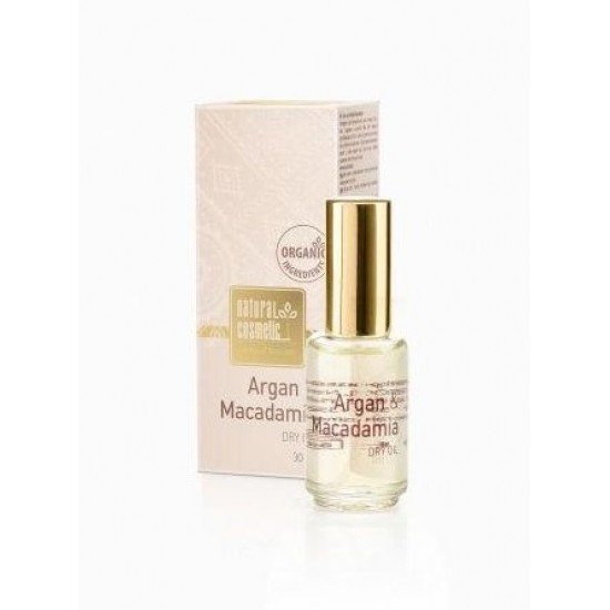 Натурално сухо масло с Арган и Макадамия Natural Cosmetic, 30 мл Натурално сухо масло с Арган и Макадамия Natural Cosmetic, 30 мл