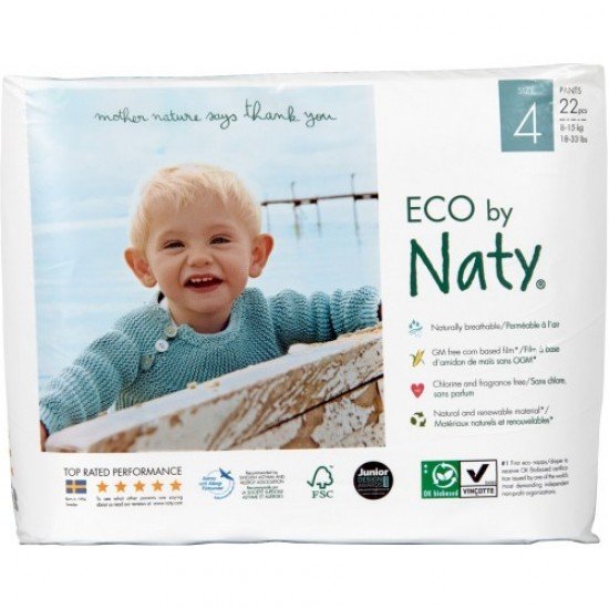 Naty Pants Еко пелени - гащи Nature Babycare 8-15 кг, 22 броя