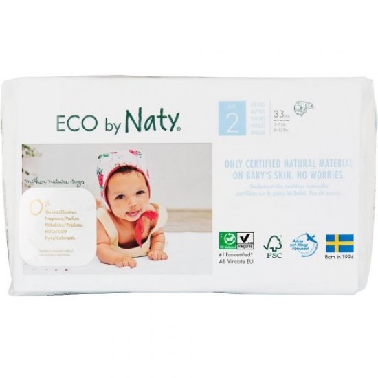 Naty Еко пелени Nature Babycare 3-6кг, 33 броя