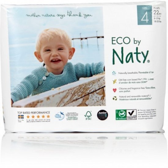 Naty Pants Еко пелени - гащи Nature Babycare 8-15 кг, 22 броя