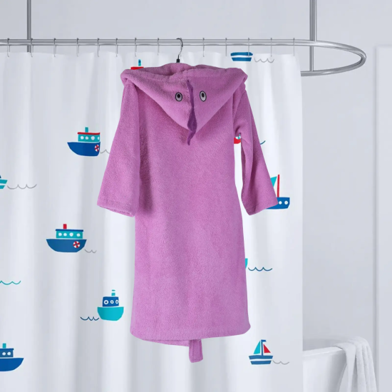 ДЕТСКИ ХАЛАТ 3 D - S ДИНО РОЗОВО 3060400012