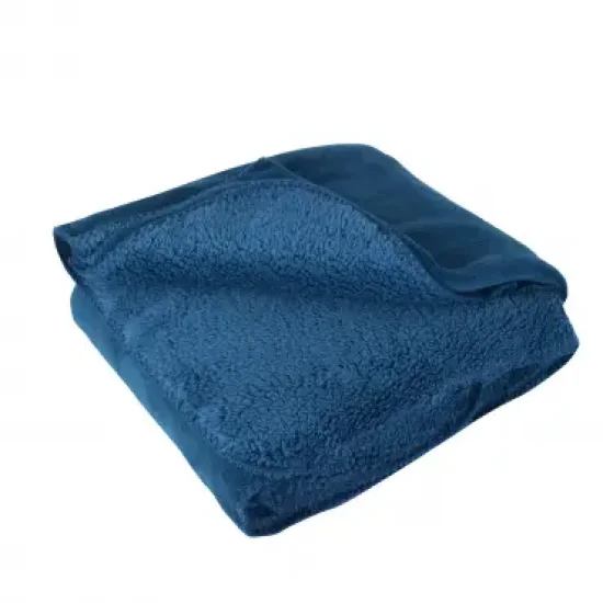 ОДЕЯЛО ШЕРПА ФЛЪФИ 450 ГР./М2, 140/200, ПЕТРОЛ, 7707С 3071500001