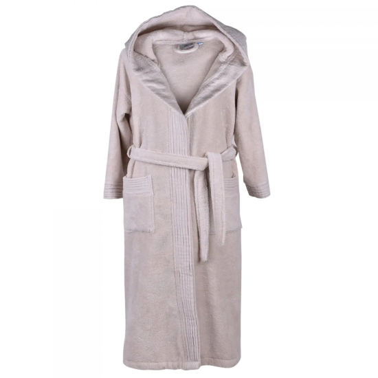 ХАЛАТ ЗА БАНЯ ПЮЪР XXL - ЕКРЮ 12-1403 ТРХ, 3130200003