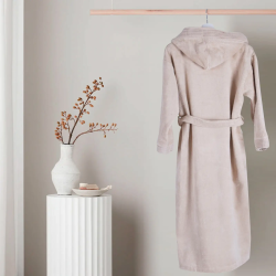 ХАЛАТ ЗА БАНЯ ПЮЪР L - ЕКРЮ 12-1403 ТРХ, 3130200024