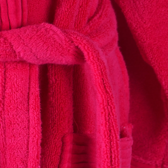 ХАЛАТ ЗА БАНЯ ПЮЪР L - РОЗОВ