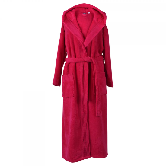 ХАЛАТ ЗА БАНЯ ПЮЪР L - РОЗОВ